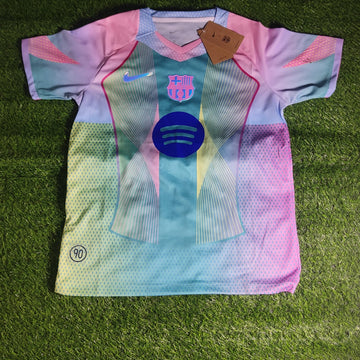 Exotic Pink/Blue/Lilac Barcelona Jersey