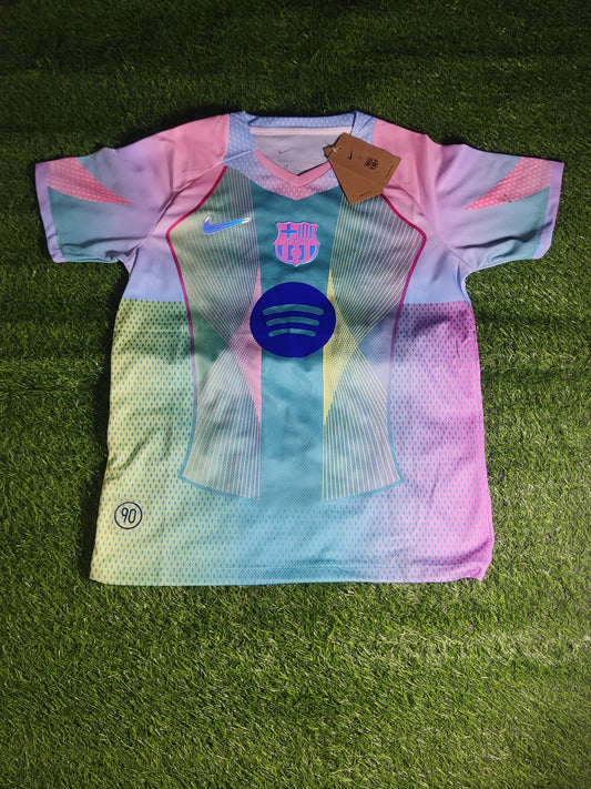 Exotic Pink/Blue/Lilac Barcelona Jersey