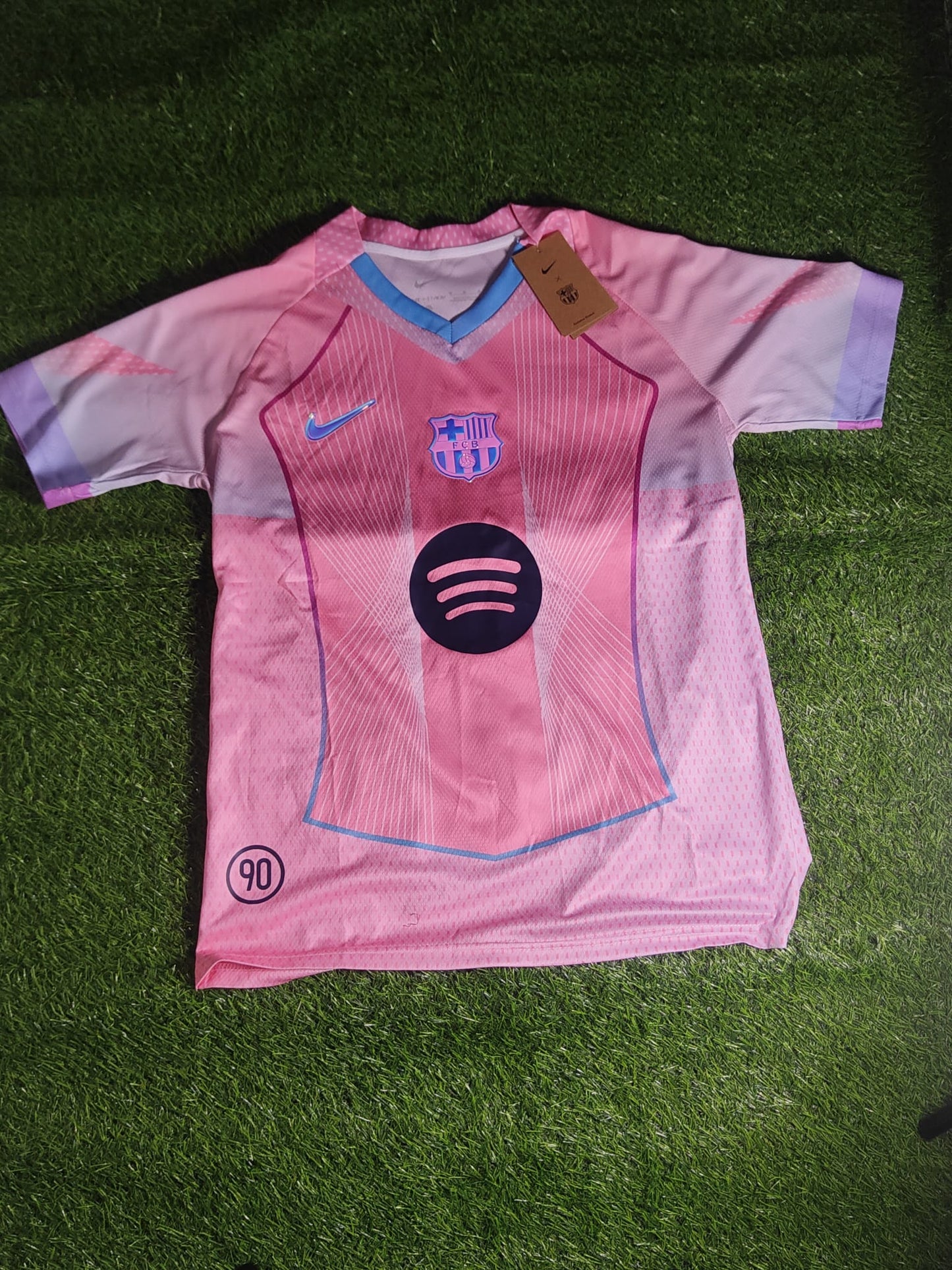Exotic Pink/Blue/Lilac Barcelona Jersey
