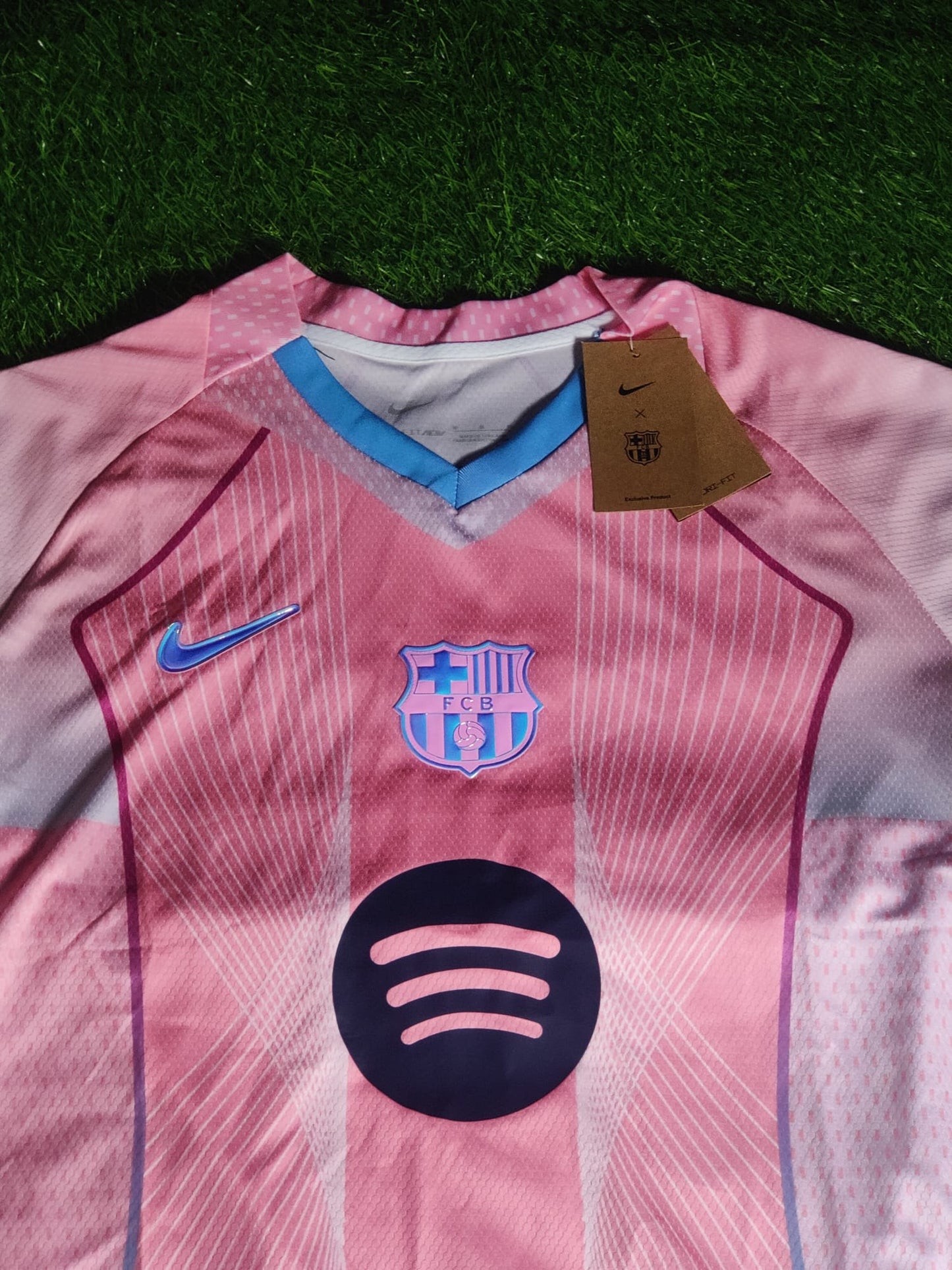 Exotic Pink/Blue/Lilac Barcelona Jersey